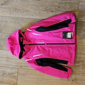 Girls Pink Karbon Winter Ski Snow Coat Size 12 NWT